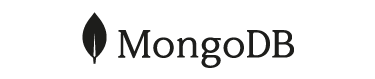 The image shows the MongoDB logo, featuring a stylized green leaf to the left of the word "MongoDB" written in black, sans-serif font.
